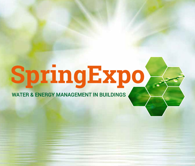 Logo Spring Expo with background